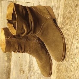 Lucca Lane Brown Suede Booties